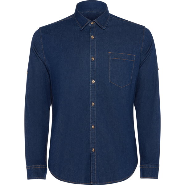 CM6706 LUJAN Тексас кошула со долг ракав