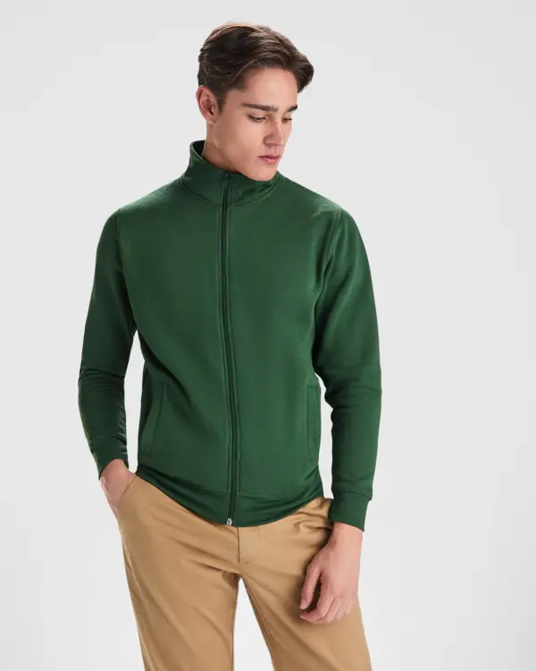 CQ6439 ULAN High collar sweater with matching zip