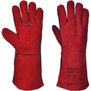 A500 Welders 210 Split Leather Red Gauntlet