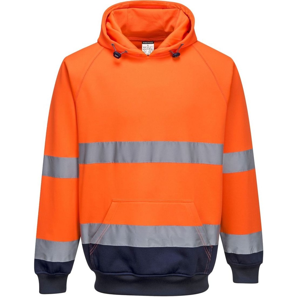 B316 Triko Dyngjyrëshe Hi-Vis me Kapuç