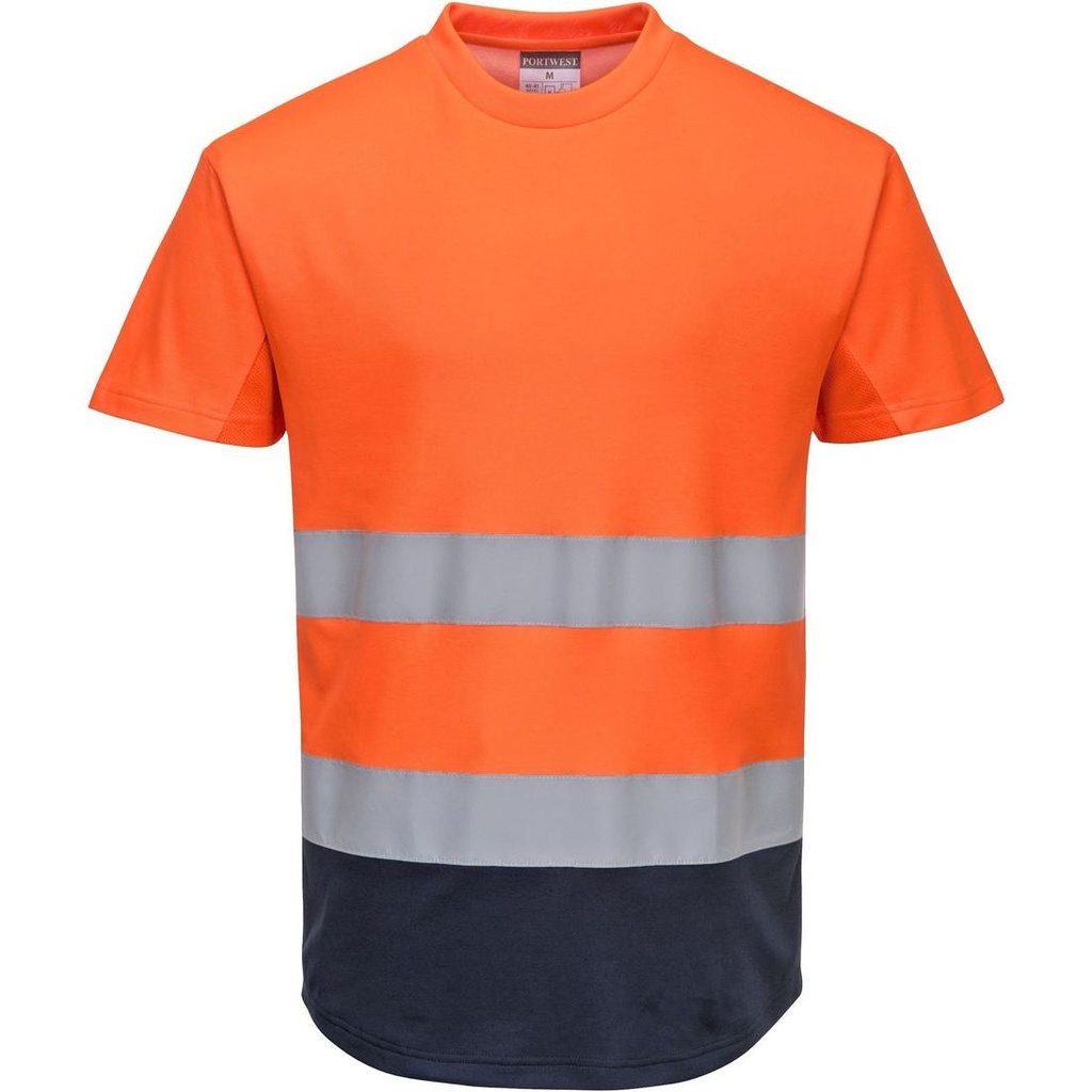 C395 Двобојна Mesh маица S/S