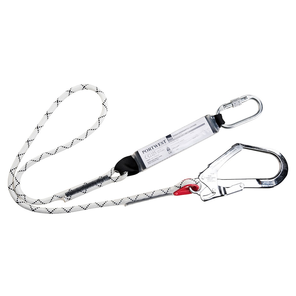 FP56 Единечен Lanyard Kernmantle со амортизер