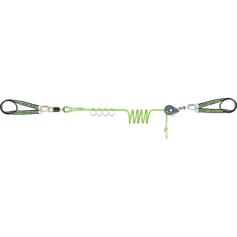 FA6000701 O-LINE - 4 Horizontal temporary lifeline for 4 users (with O-rings), 25m