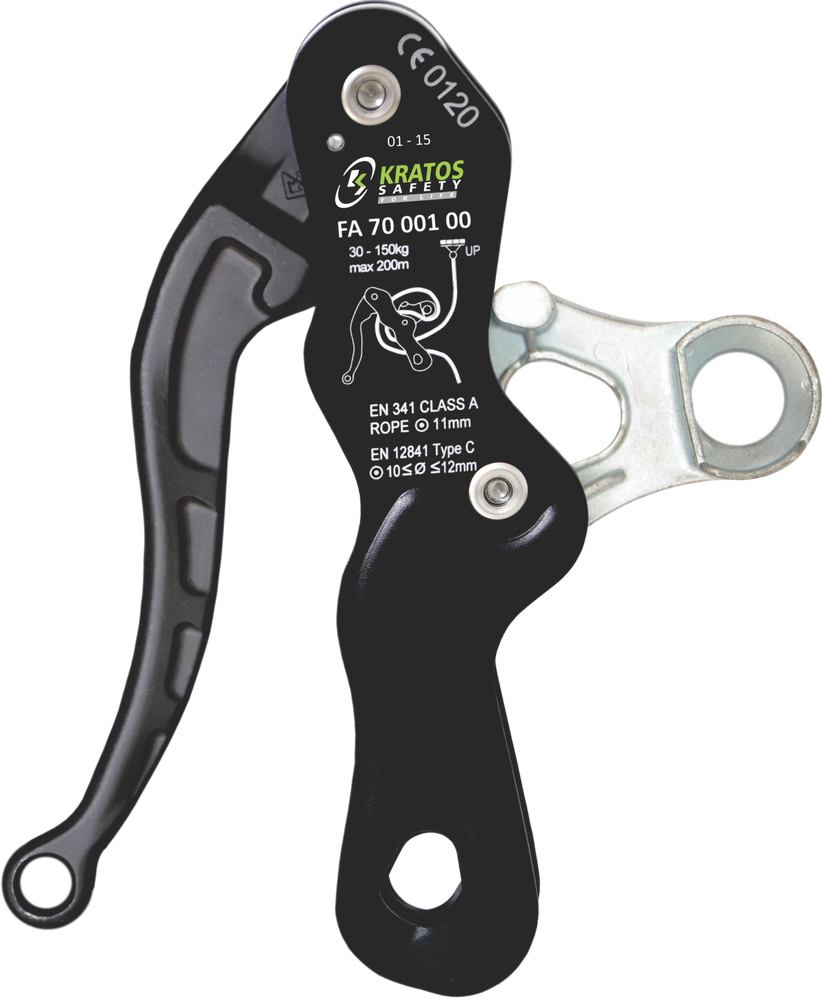FA7000100 Grip Descender for kernmantle rope with Self Braking System