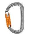 Am’D D-shaped locking carabiner for attaching devices to a harness