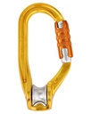 ROLLCLIP A Pulley-carabiner that facilitates installation of the rope when pulley is connected to the anchor