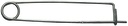 EPFIPE Extra large safety pin for warning mesh