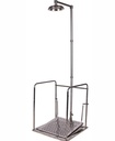Emergency Shower, ISTEC Type ES, with Railing, Platform operated