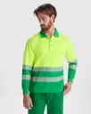 HV9319 ATRIO L/S Hi-Viz Polo Shirt (Segmented Tape)
